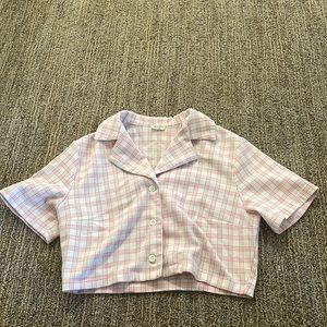 John Galt Cropped Button Down